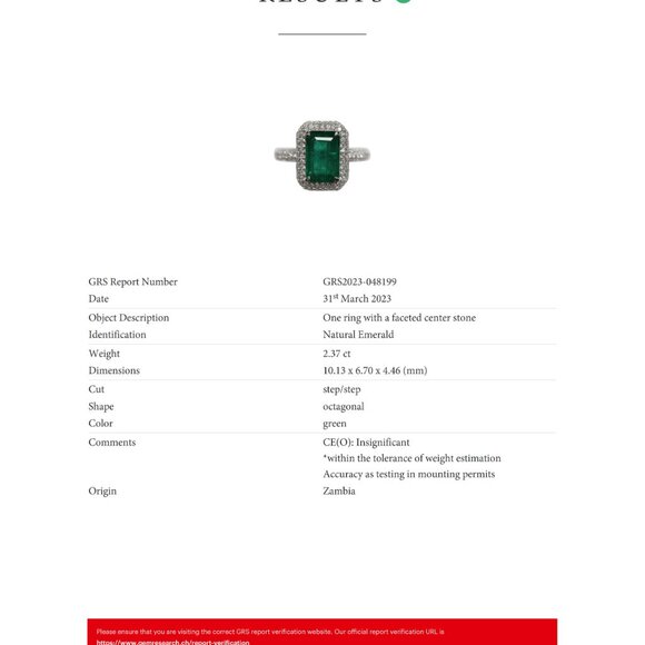 Emerald Ring - Picture 8 of 8